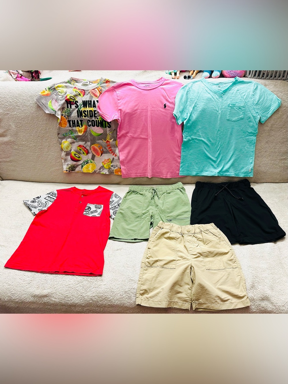Lot Boys Clothes Tops Shirts Size 8 Years Polo Ralph Lauren,Uniqlo,Molo Excellen